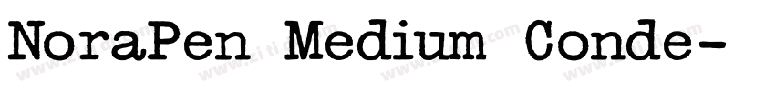 NoraPen Medium Conde字体转换